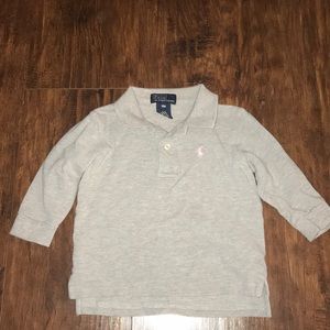 RALPH LAUREN LONG SLEEVE POLO, 18 MONTHS